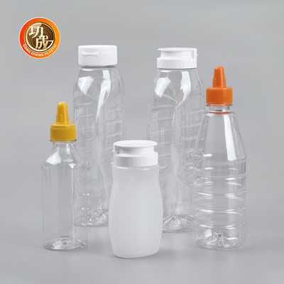 Flip Top Plastic Squeeze Sauce-Flasche für Sirup 250ml 500ml
