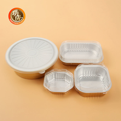 Zum Mitnehmen Nahrungsmittelbehälter-Wegwerfaluminiumfolie, die Tray Barbecue Pan backt