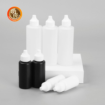 20 mm Mund-Augen-Tropfen-Tropffflasche Kunststoff-E-Flüssigkeitsflasche mit kindersicherer Schraubkappe