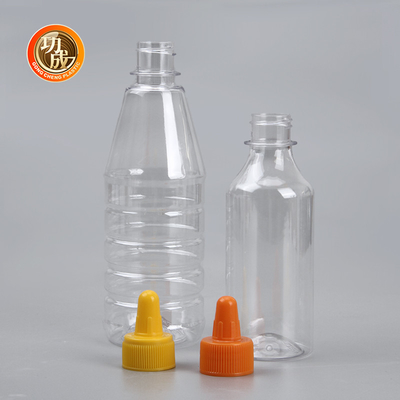 Flip Top Plastic Squeeze Sauce-Flasche für Sirup 250ml 500ml