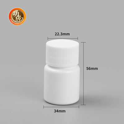 Kapsel-Medizin-Tablettenfläschchen HDPE Matte Plastic Pill Bottles 15ml 20ml 30ml