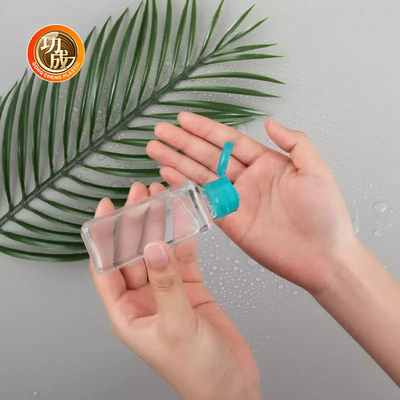 Soem Mini Plastic Sanitizer Bottle PCR-Winkel- des Leistungshebelsreise-Größen-Handdesinfizierer-Flasche mit Silikon-Halter