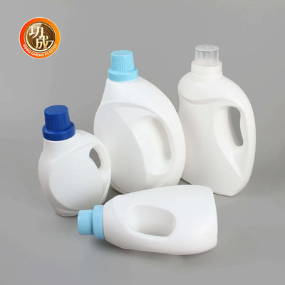Leere weiße flüssige reinigende Flasche der HDPE Waschmittel-Flaschen-1000ml 1500ml 3000ml