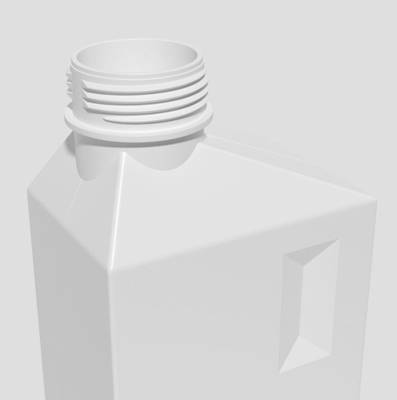 Leere PET Plastikflüssigwaschmittel-Flasche 1L 2L nachfüllbar
