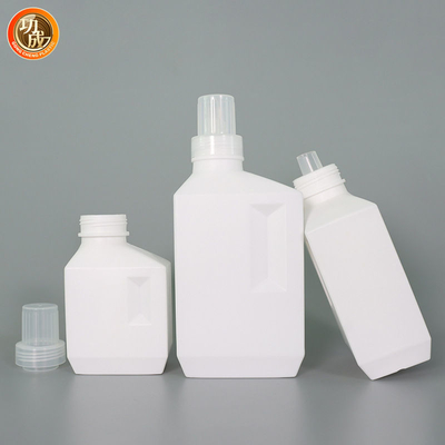 Quadrat leere HDPE 1l 2l Waschmittel-Flasche mit Schraubverschluss