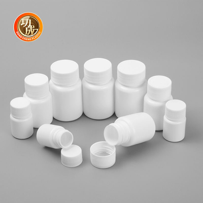 Leere PET Plastiktablettenfläschchen HDPE Vitamin-Kapsel-Verpackenflasche
