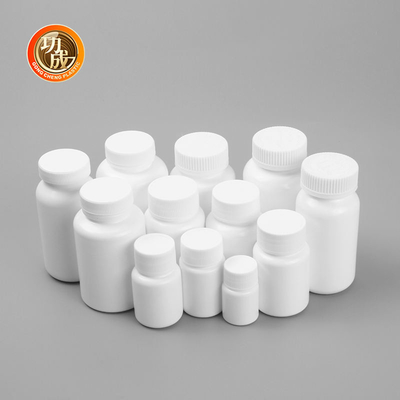Kundenspezifische Nahrungsmittelgrad-Plastiktablettenfläschchen-Überwurfmutter HDPE Medizin-Flasche