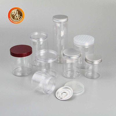 Kundenspezifisches kleines Plastiknahrungsmittelspeicher-Süßigkeits-Plätzchen-Glas 420ml 500ml 600ml