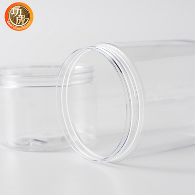 Kundenspezifisches kleines Plastiknahrungsmittelspeicher-Süßigkeits-Plätzchen-Glas 420ml 500ml 600ml