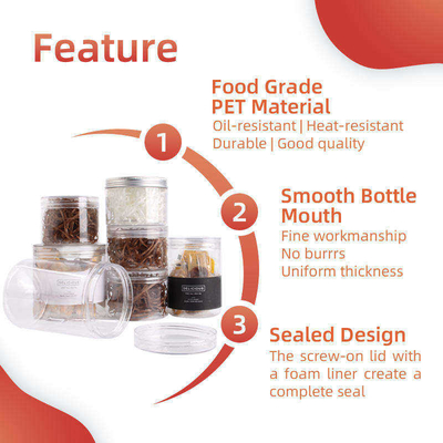 Süßigkeits-Plätzchen-Tee-Speicher-Glas-kleine süße Plastikplastikgläser 6oz