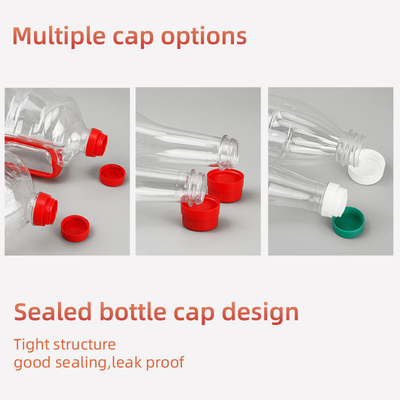 Plastikwürze 380ml 500ml 760ml füllt leere Quadrat-Speiseöl-Flasche ab