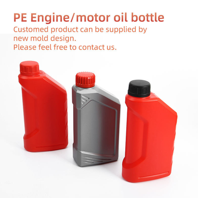 HDPE Motoröl-leere Flaschen-rote blaue Benzin-Brennstoff-Flasche
