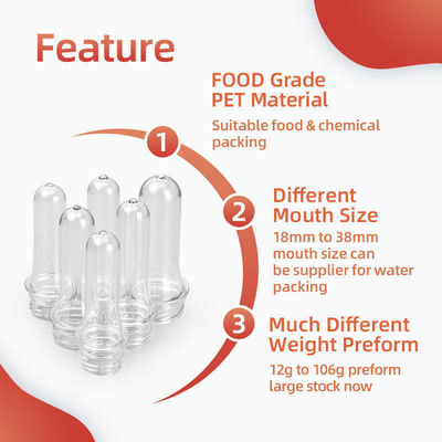 Flasche HAUSTIER 1 Liter ODM formen 20mm 22mm 24mm Plastikhaustier-Vorformling vor