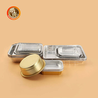 Aluminiumfolie-Mittagessen-Wegwerfbäckerei-Mitnehmernahrungsmittelaluminiumfolie-Brotdose-Nahrungsmittelverpackungs-Behälter
