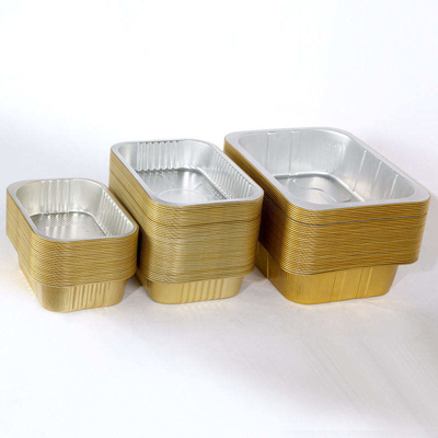 Tin Foil Round-GRILL fertigen Verpackungs-Kästen Mitnehmer- Aluminium-Bento Box With Lid besonders an