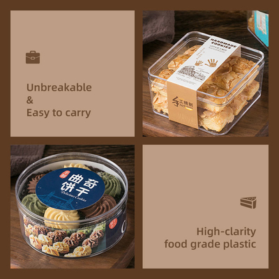 Quadratischer Tiramisu-Kuchen-Vorratsbehälter-Gebäck-Kremeis-Nachtisch-süßer Verpackenkasten