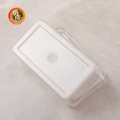 Transparentes HAUSTIER quadratischer Plastikspeicher rüttelt Plastikbehälter der nahrung660ml mit Deckeln