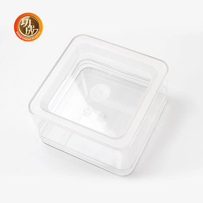Transparentes Quadrat-STREICHELN Plastiknahrungsmittelbehälter Plastikkasten ODM