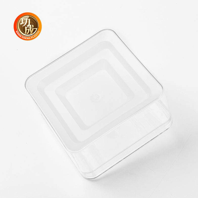 Transparentes Quadrat-STREICHELN Plastiknahrungsmittelbehälter Plastikkasten ODM