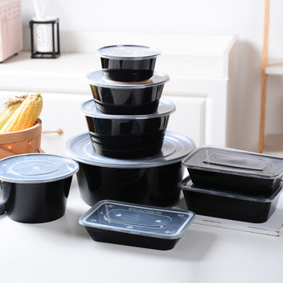 VERPACKEN- DER LEBENSMITTELbehälter der Quadrat-runder Verpacken- der Lebensmittelbehälter-450ml 500ml Wegwerf