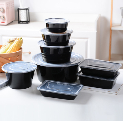 Wegwerf die Leck-Beweis-Plastikfrischhalteboxen nehmen das Verpacken weg