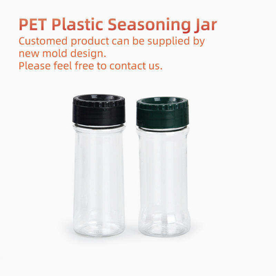 Überwurfmutter-Plastik- Gewürz füllt leeres Pfeffer-Gewürz Plastik-Shaker Jars ab