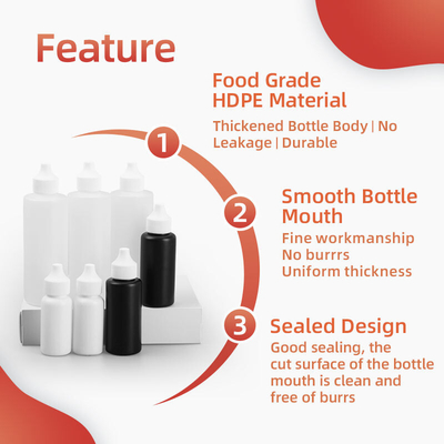 PE-Plastik-Squeeze-Flaschen 120Ml Weiches Haaröl Farbstoff Sauce Twist Offene Verteilkappe Applikator