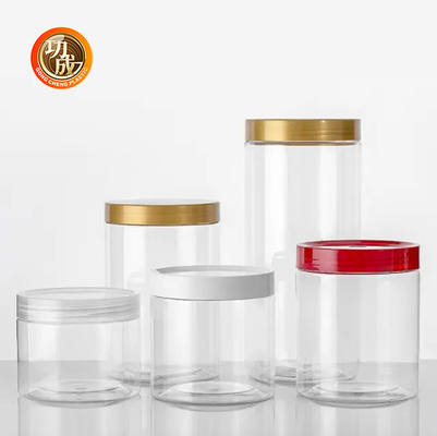 Breitmundige Kunststoff-Süßigkeiten-Cookie-Glas mit Deckel