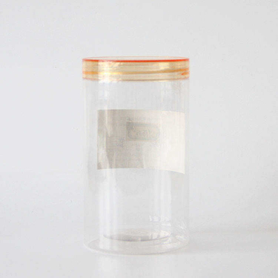 Custom Round Bottom Süßigkeiten Cookie Jar Weit Mund PET Plastik Jar