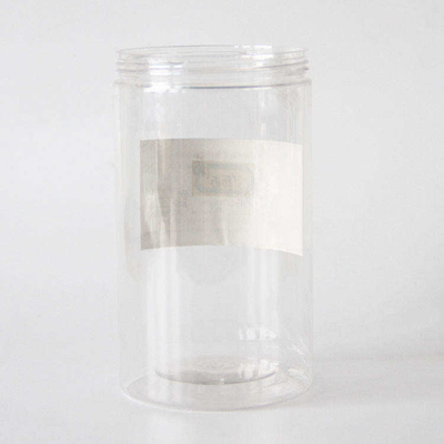 Custom Round Bottom Süßigkeiten Cookie Jar Weit Mund PET Plastik Jar