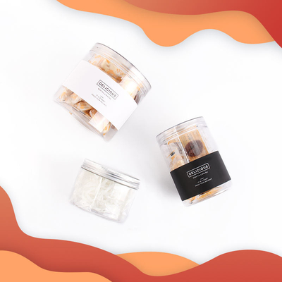 ODM Süßigkeiten Cookie Jar 85 Kaliber PET Transparent leere Lebensmittelqualität