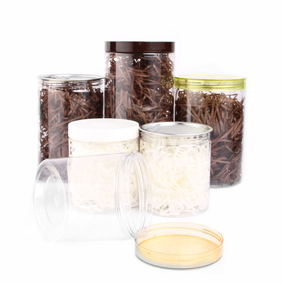 ODM Süßigkeiten Cookie Jar 85 Kaliber PET Transparent leere Lebensmittelqualität