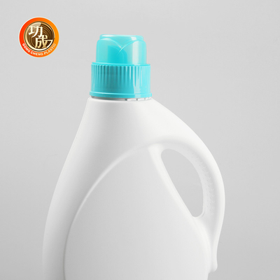 Halbtransparente Flüssigwaschmittel Plastikflasche Kinderschutz