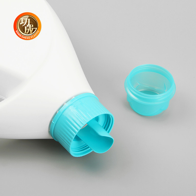 Halbtransparente Flüssigwaschmittel Plastikflasche Kinderschutz
