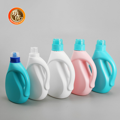 Halbtransparente Flüssigwaschmittel Plastikflasche Kinderschutz