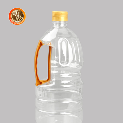 Flaschen aus klarem Kunststoff für Soße Lebensmittel-Zylinder Verpackung 1000 ml-1800 ml Kapazität