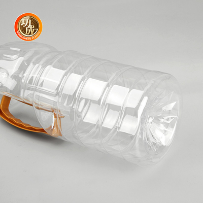 Flaschen aus klarem Kunststoff für Soße Lebensmittel-Zylinder Verpackung 1000 ml-1800 ml Kapazität